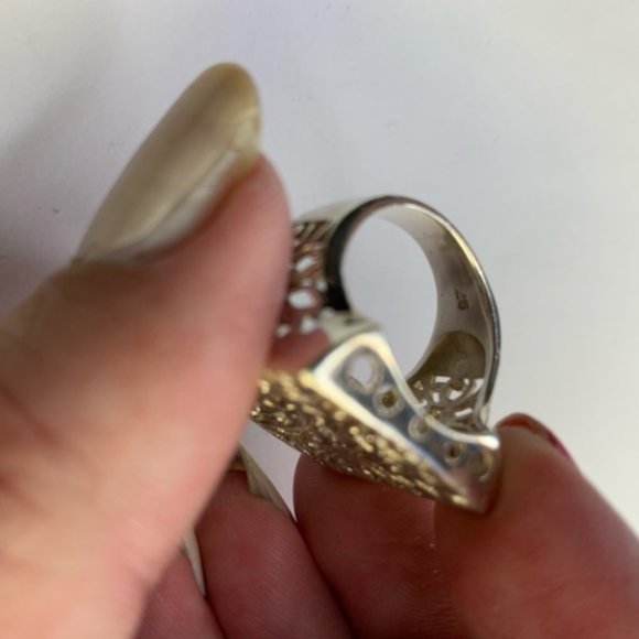 Beautiful Folk Art 925 ring - Picture 3 of 4